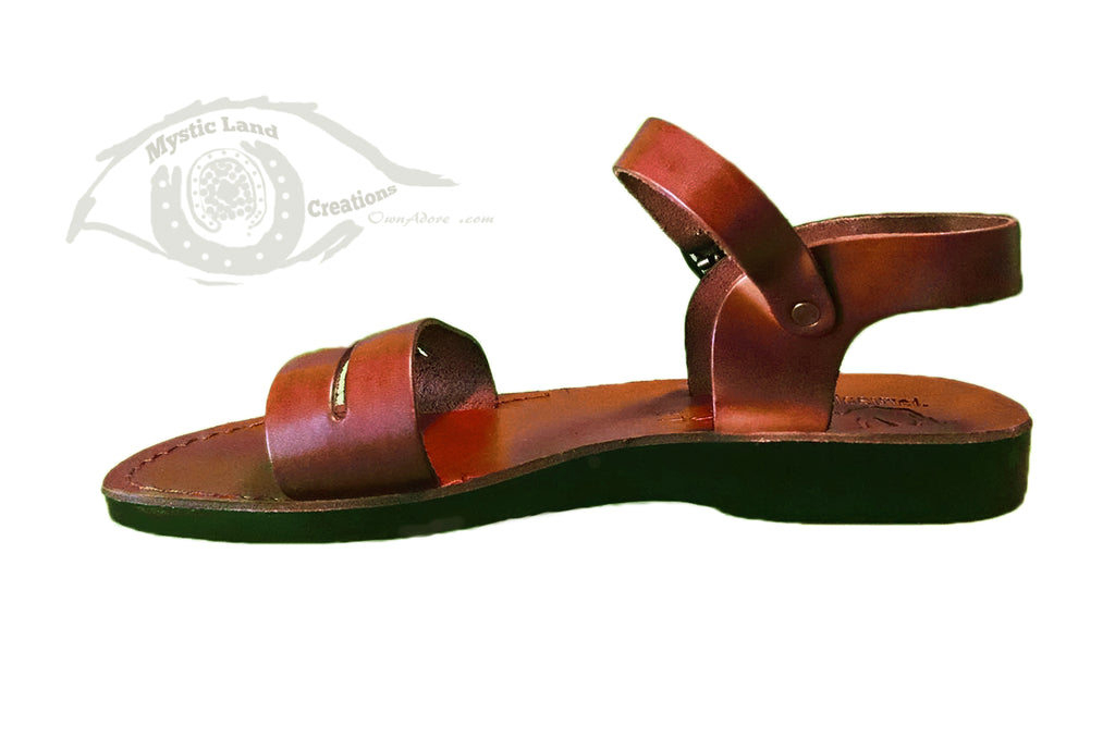 Natural discount leather sandals