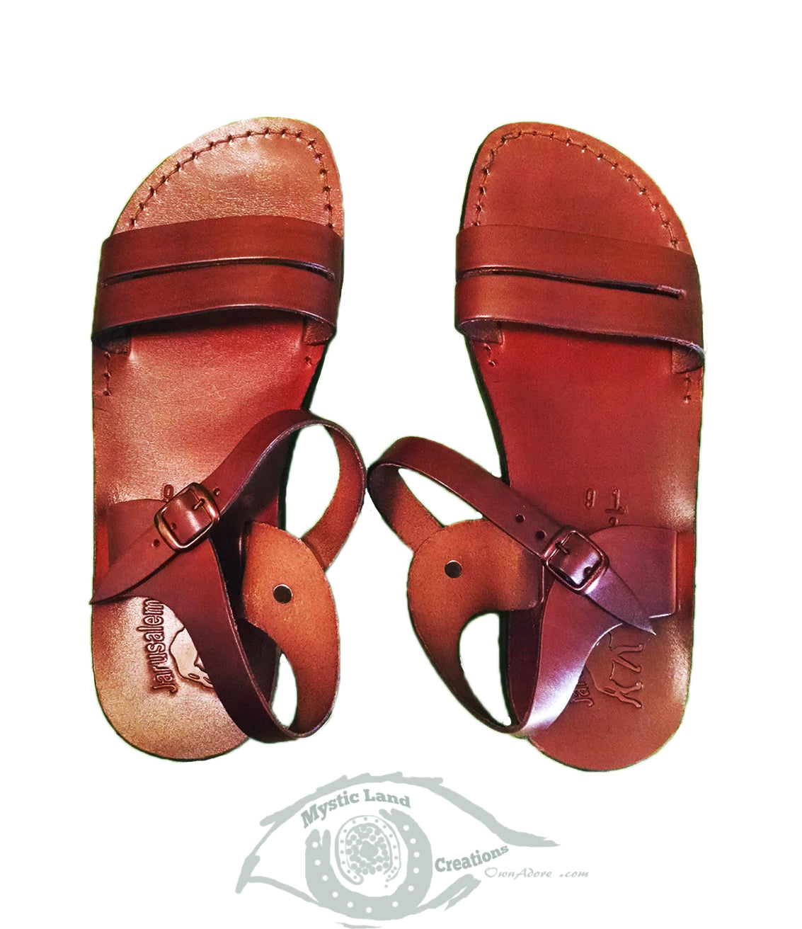 Buy Holy Land Market Unisex Adults/Children Genuine Leather Biblical Sandals/Flip  Flops/Slides/Slippers (Jesus - Yashua) Jerusalem Style I Online at Lowest  Price Ever in India | Check Reviews & Ratings - Shop The